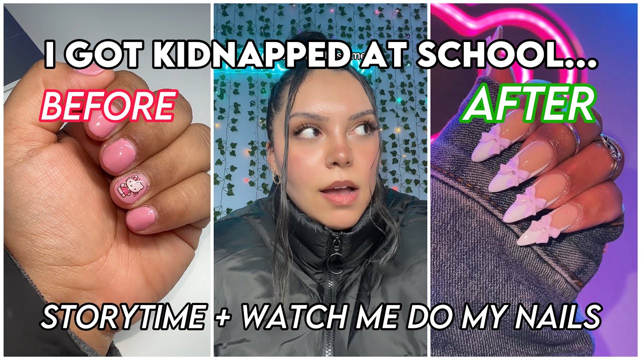 Storytime: I got Kidnapped at School 😨 + Watch me do my Nails 💅🏼