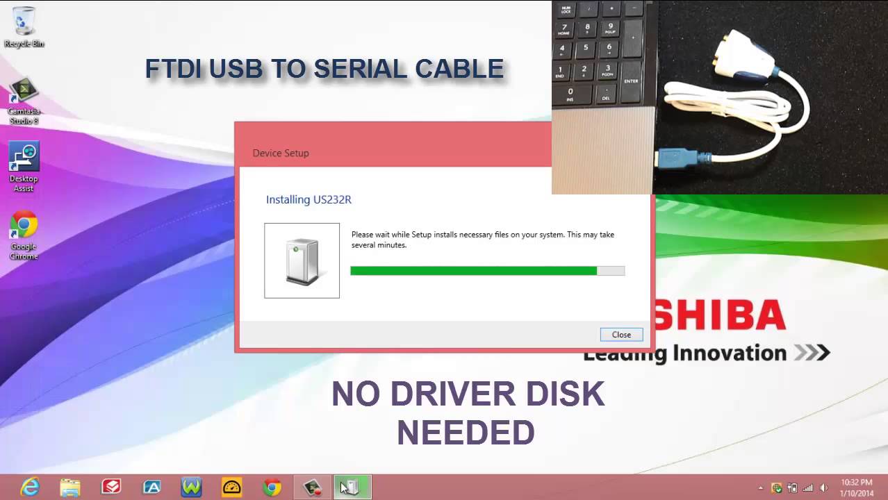 FTDI USB To Serial Cable Windows 8.1 Installation