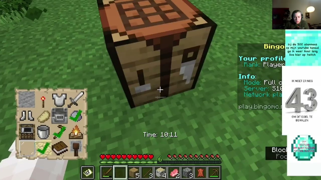 we gaan  weer solo minecraft bingo doen