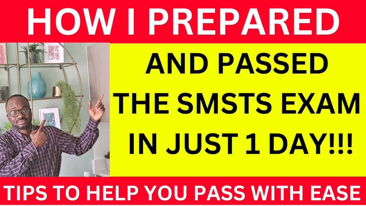 How I Prepared & Passed The SMSTS Exam In Just 1 Day ( 2024)
