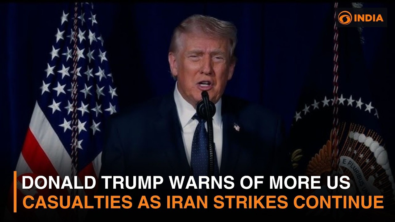 Donald Trump Warns of More US Casualties as Iran Strikes Continue & more news | DD India Live | 6 AM