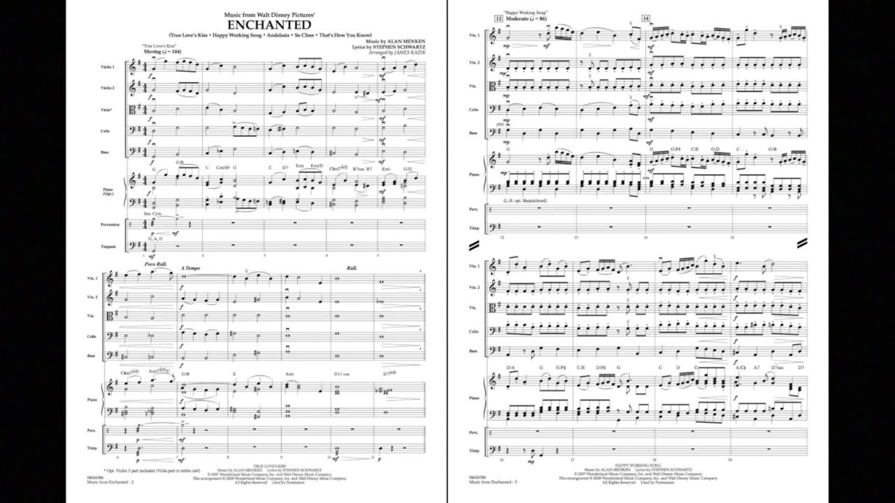 Music from Enchanted arranged by James Kazik