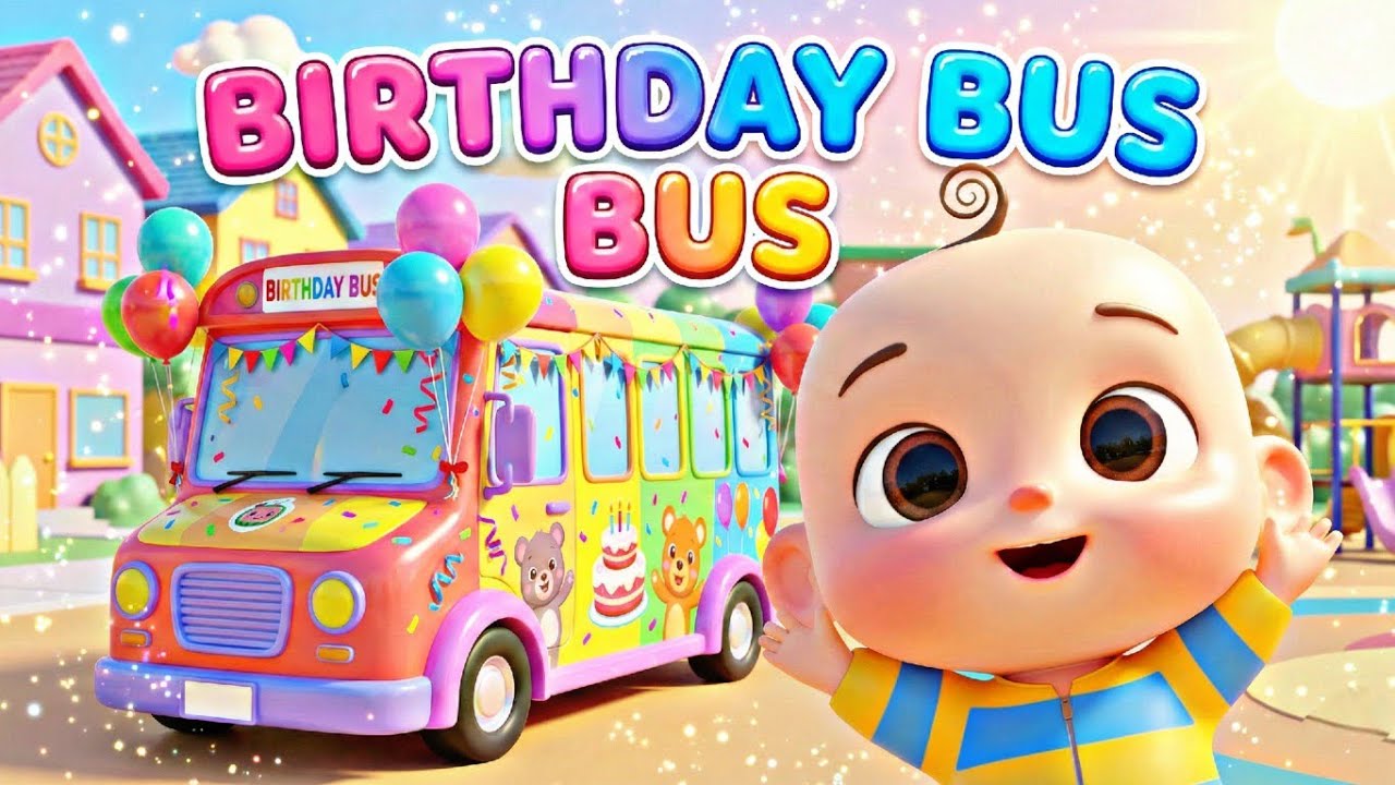 Birthday Bus Song 🎉 | Wheels on the Bus | Ziggleo