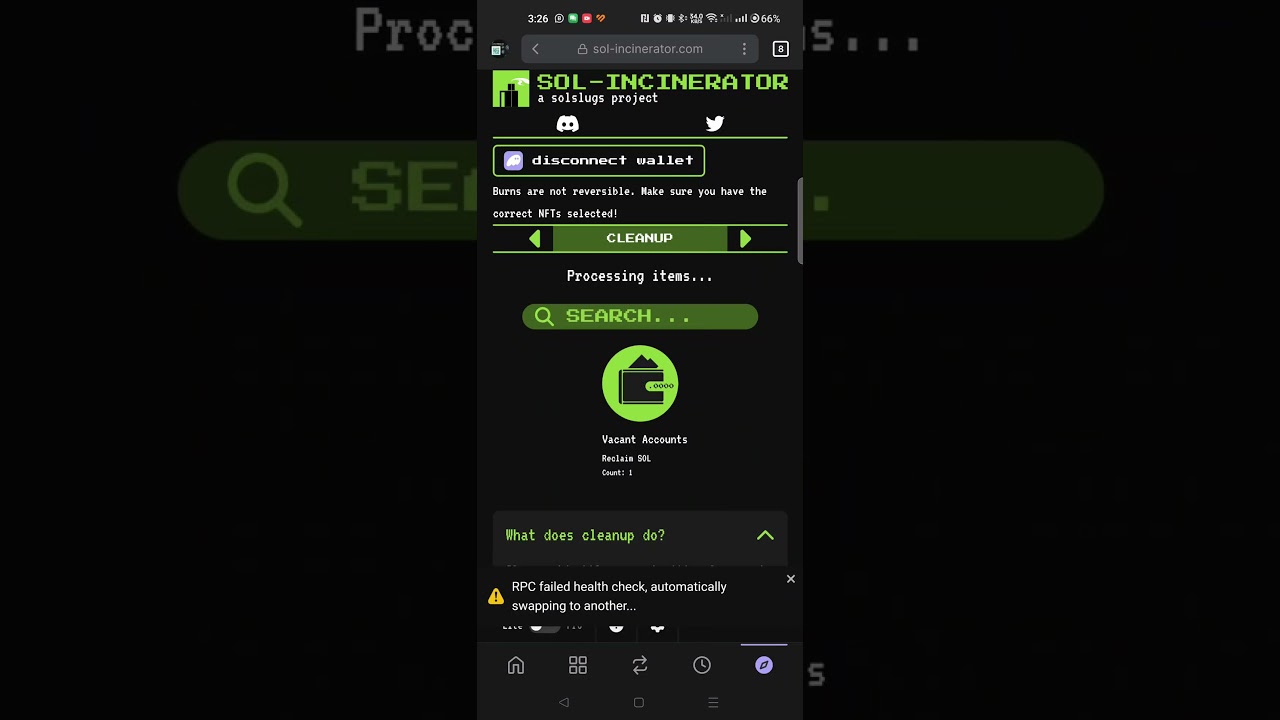 Guide  on how to claim your SOL balance using the SOL Incinerator TOOL in Phantom wallet