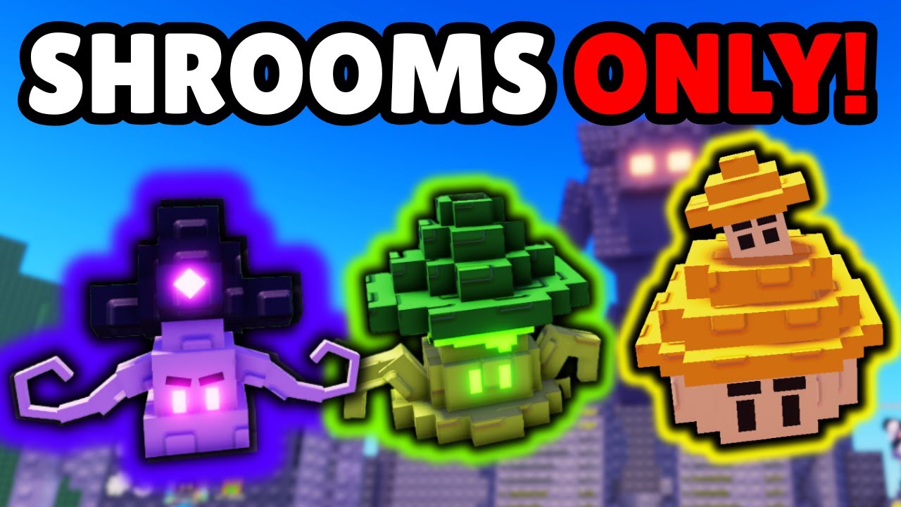 Our MUSHROON ONLY TEAM Is BROKEN In Garden Tower Defense!