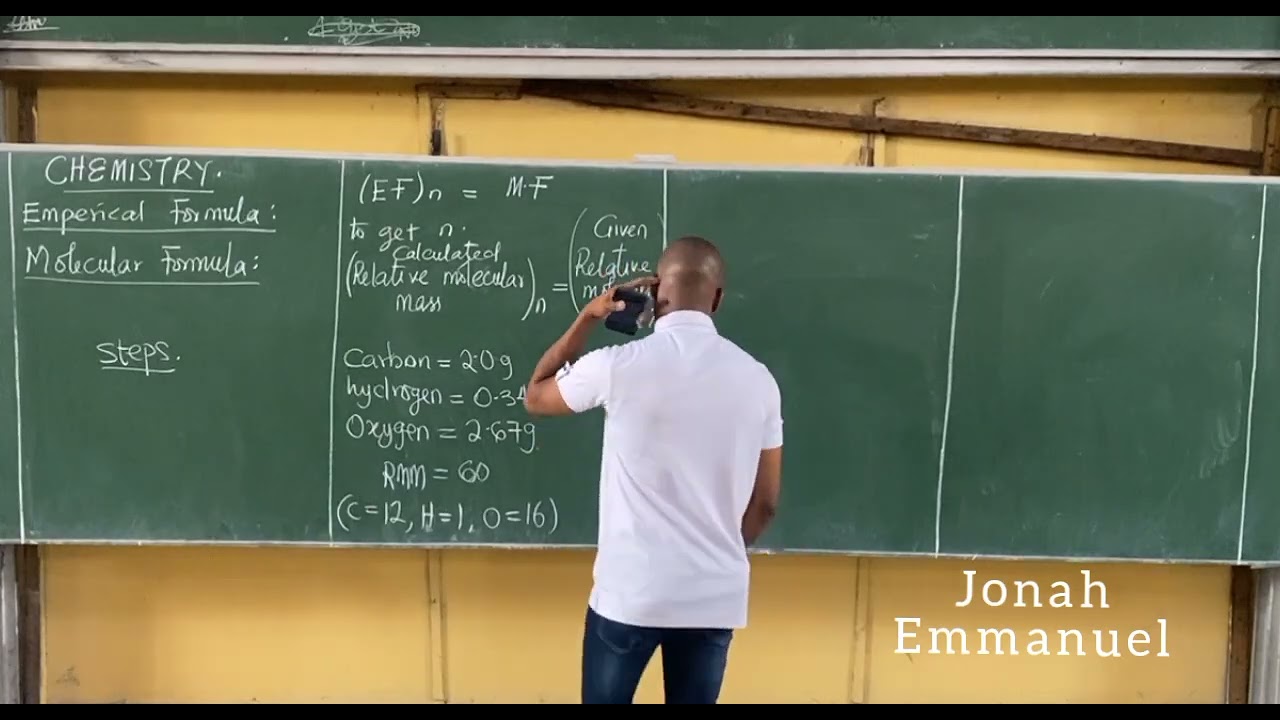 Emperical and Molecular Formula 1 (Chemistry JAMB and PUTME Class)