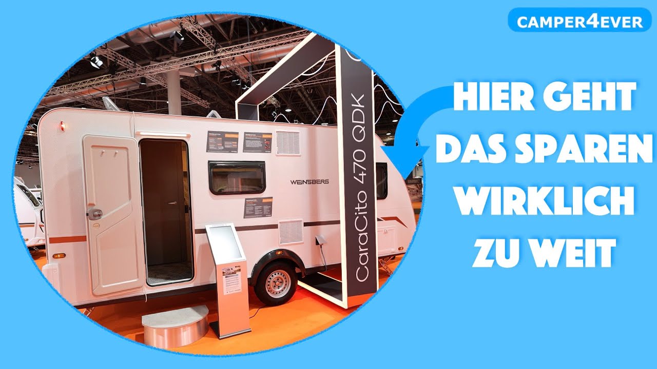 Weinsberg CaraCito 470 QDK I günstiger Familien - Wohnwagen mit 3er Stockbett I im Standard gasfrei