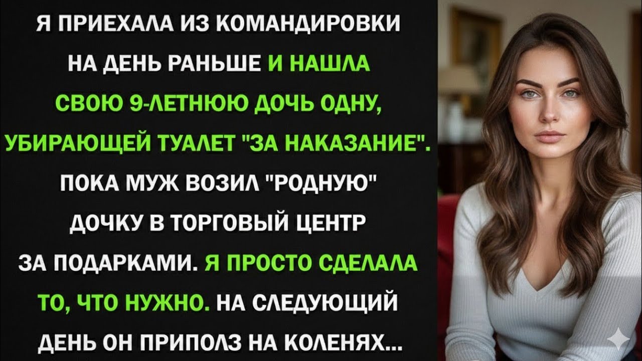 Мою 9-летнюю дочь муж заставил мыть туалет, пока 