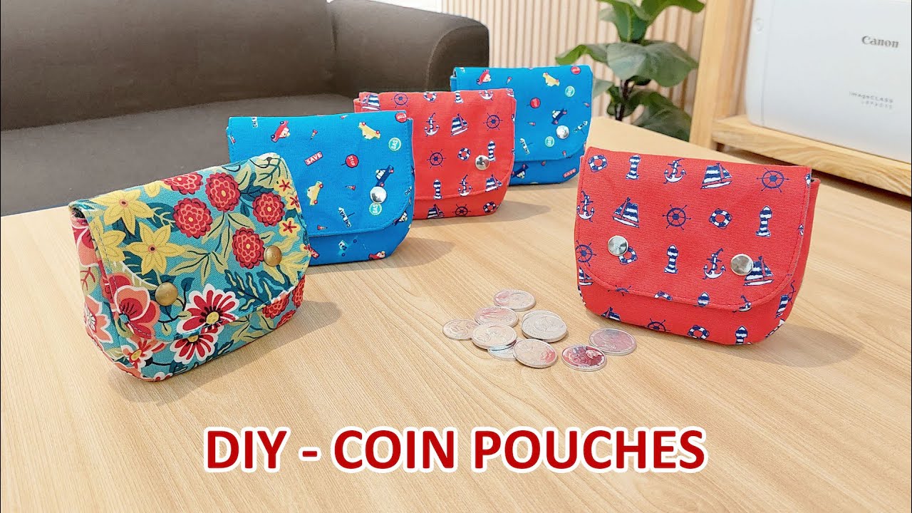 DIY COIN POUCH - How to make cute little pouch - Tutorial cara membuat dompet koin