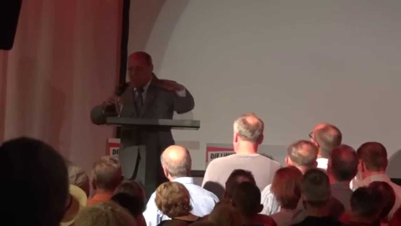 Gregor Gysi DIE LINKE in Wuppertal  - Thema: Der Euro und W&auml;hrungen