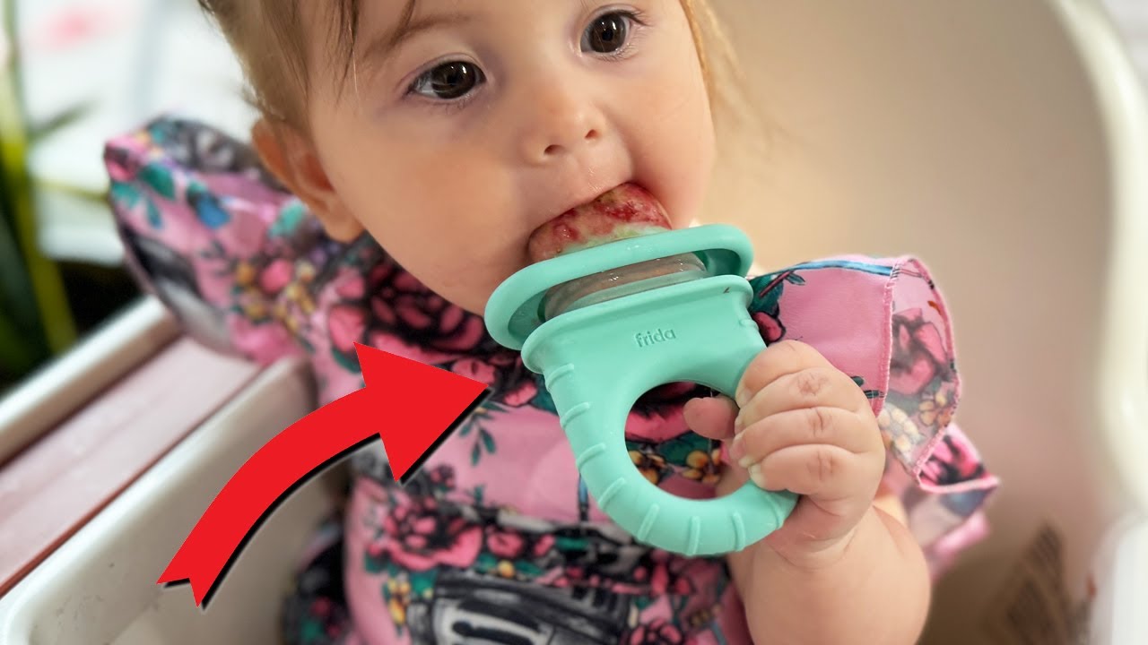 Review of the Frida Baby Push Pop Feeder for Baby-Led Weaning