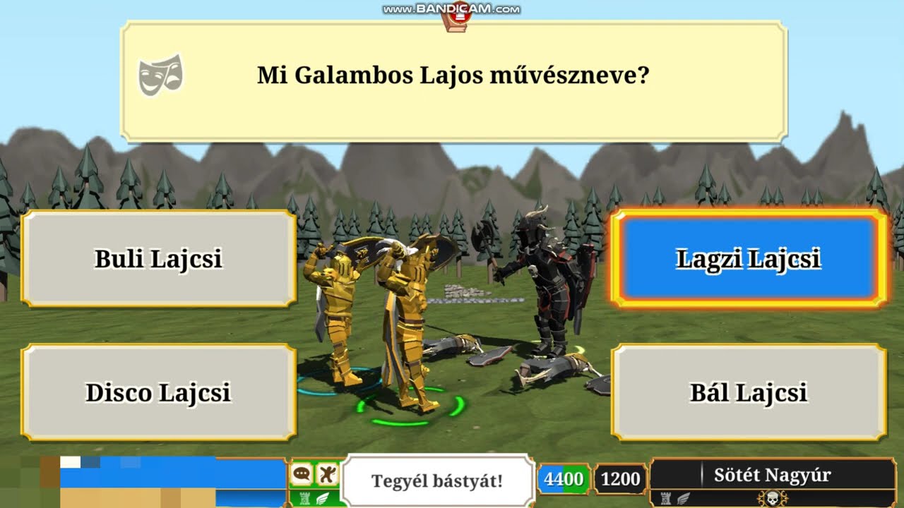 Honfoglaló Szövetség és Párbaj mód
