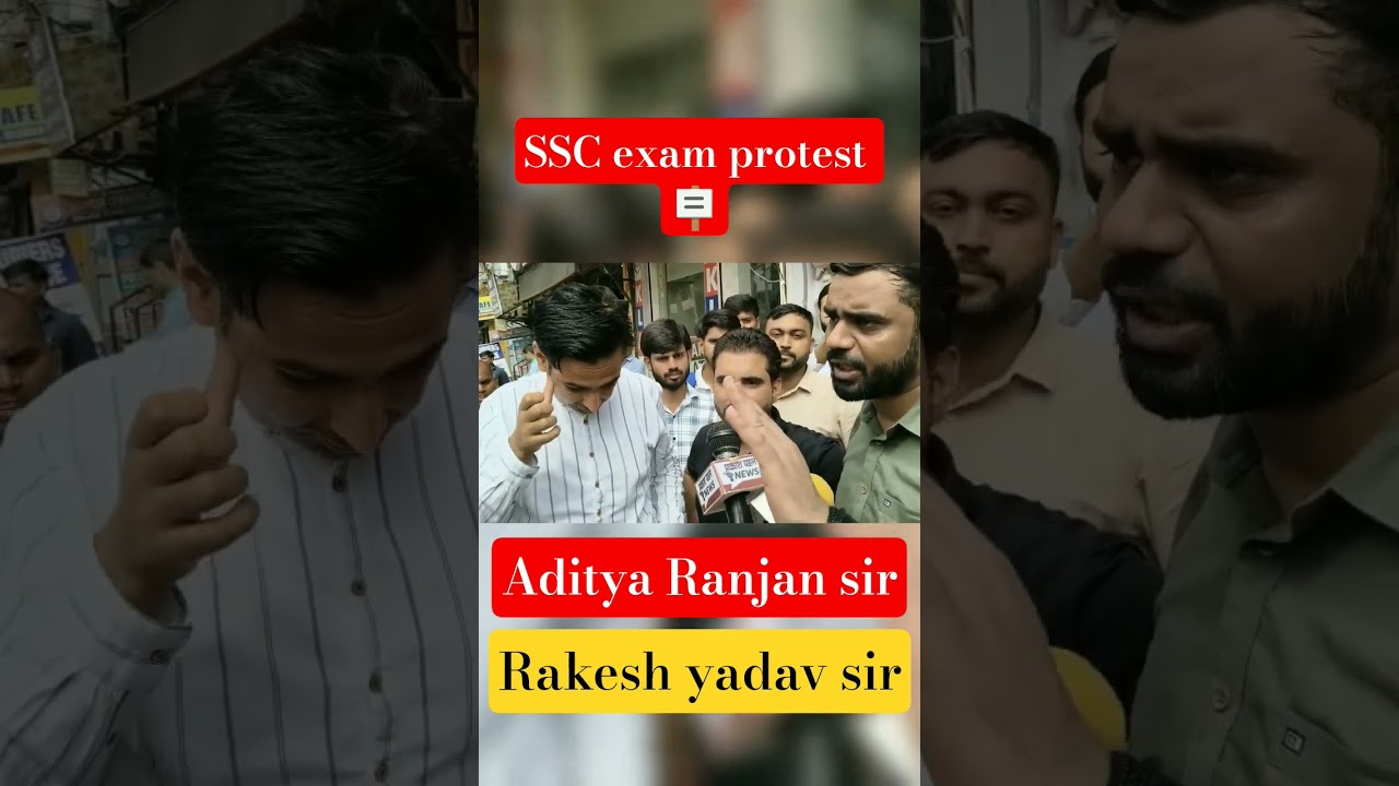 Rakesh yadav sir and Aditya Ranjan sir on SSC protest Vikramjeet sir #sscprotest #trending #viralyt