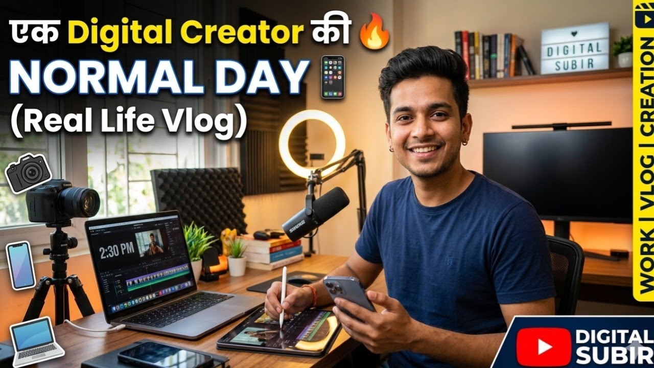एक Digital Creator की Normal Day 📱 | Real Life Vlog | DIGITAL SUBIR