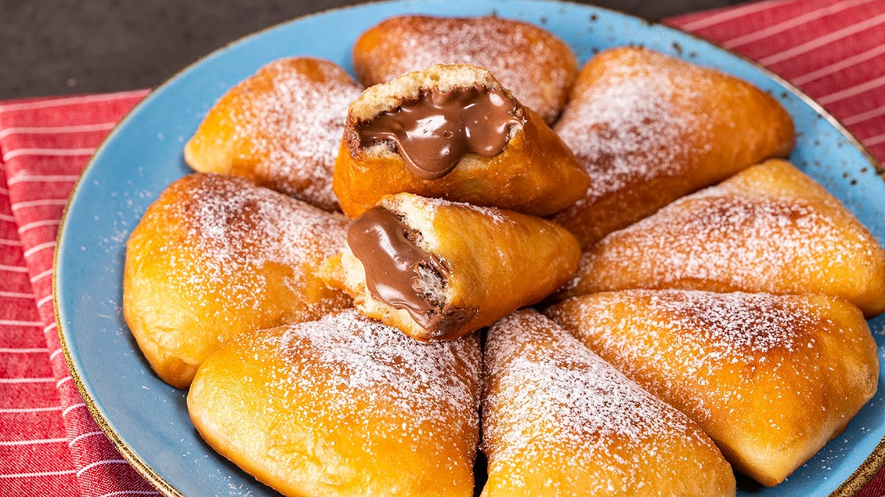 Gogoși umplute cu cremă de Nutella - Idei de rețete