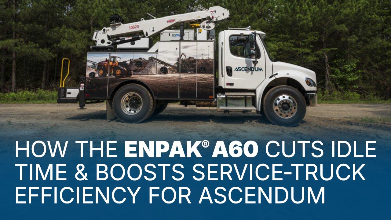 How the EnPak® A60 Cuts Idle Time & Boosts Service Truck Efficiency for Ascendum