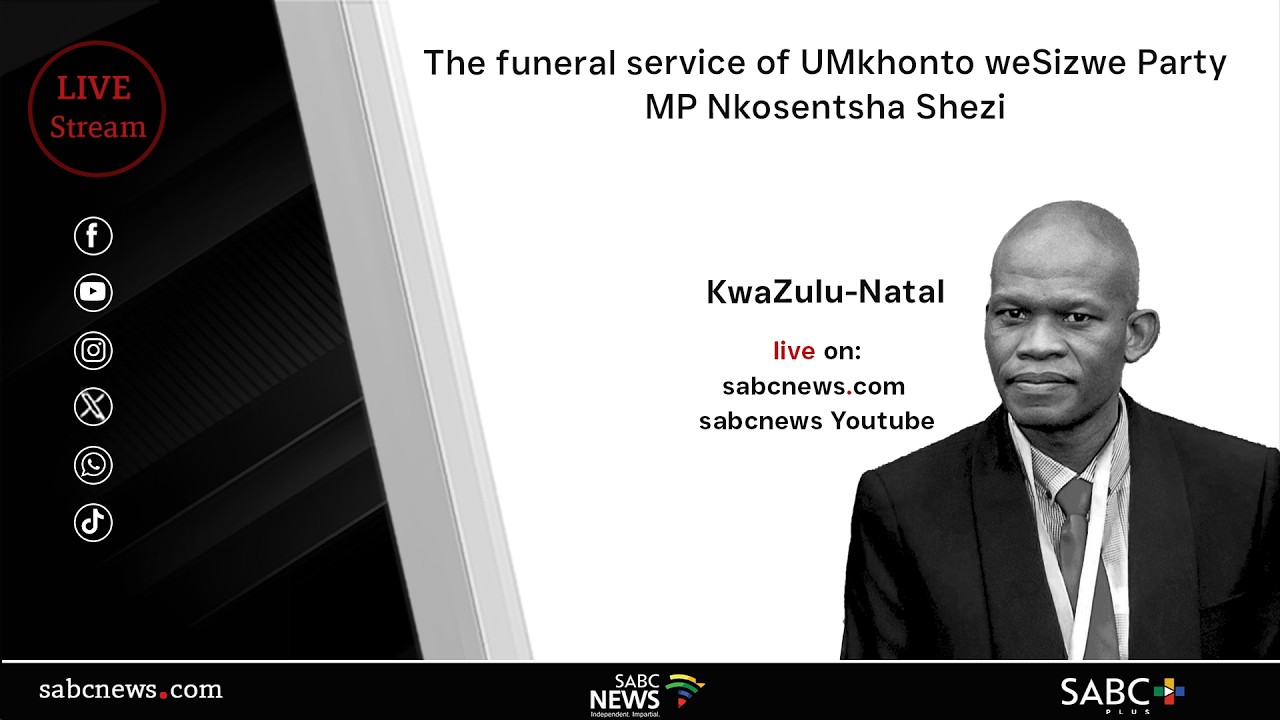 Funeral service for UMkhonto weSizwe Party MP Nkosentsha Shezi