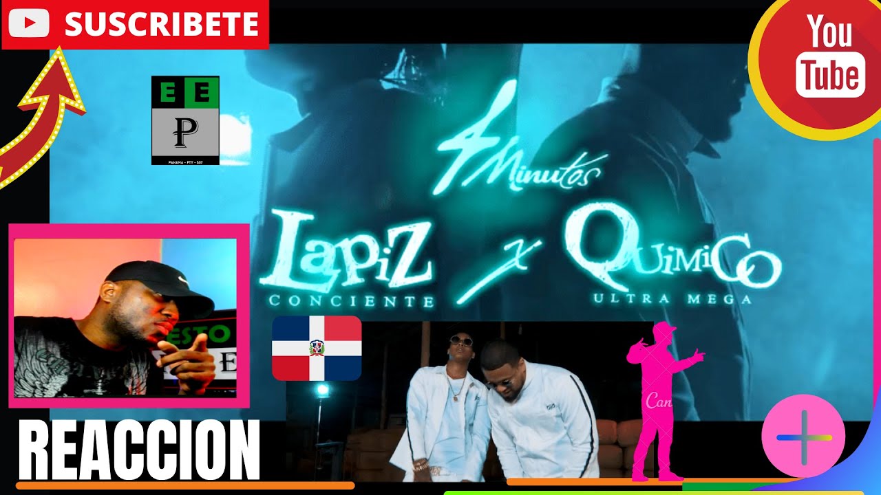 |PANAMEÑO REACCIONA|  Lapiz Conciente - 4 Minutos ft Quimico Ultramega #RapDominicano