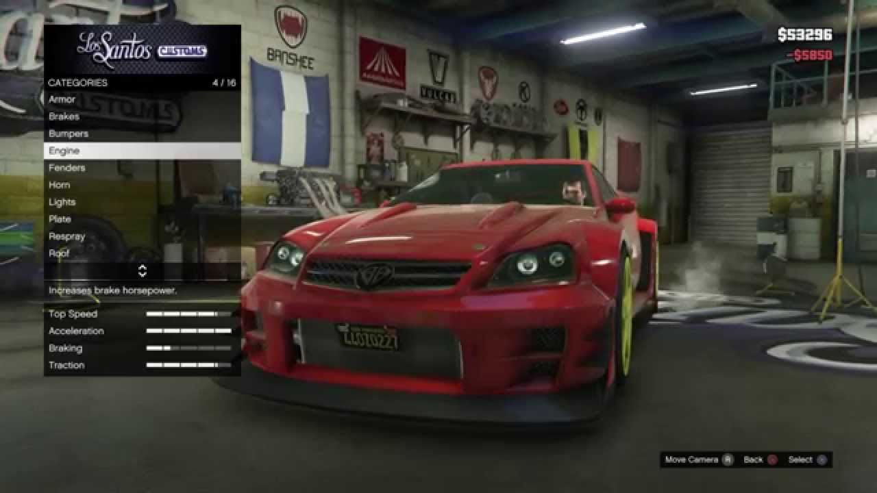 GTA V ARABA MODİFİYE ETMEK (PS4)