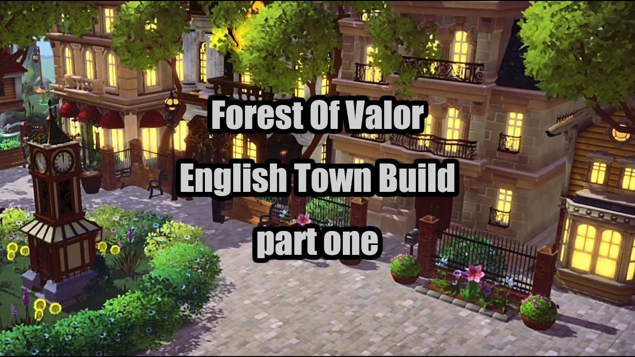 Forest Of Valor English Town Build // Disney Dreamlight Valley