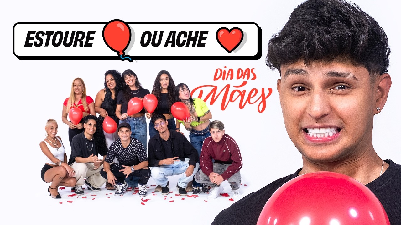 MÃES ESTOURAM O BALÃO E ESCOLHEM O DATE PARA ELAS!
