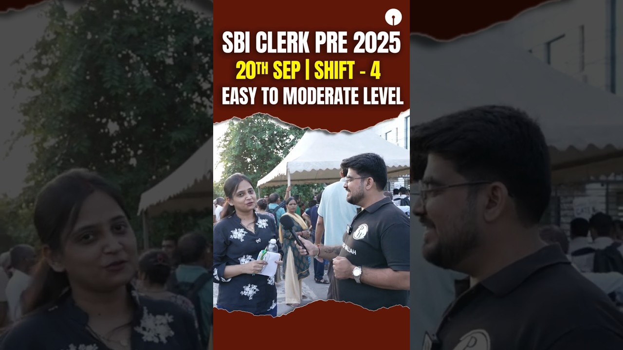 SBI Clerk Pre 2025 Exam Analysis #ytshorts #shortsfeed #sbiclerkanalysis2025 #pw