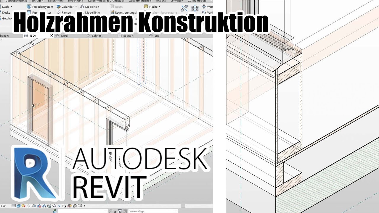 Autodesk Revit Holzrahmenbau (4K Qualität)