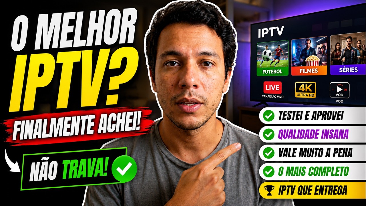 ✅ O MELHOR IPTV PARA FILMES, S&Eacute;RIES E FUTEBOL AO VIVO! BOM E BARATO!