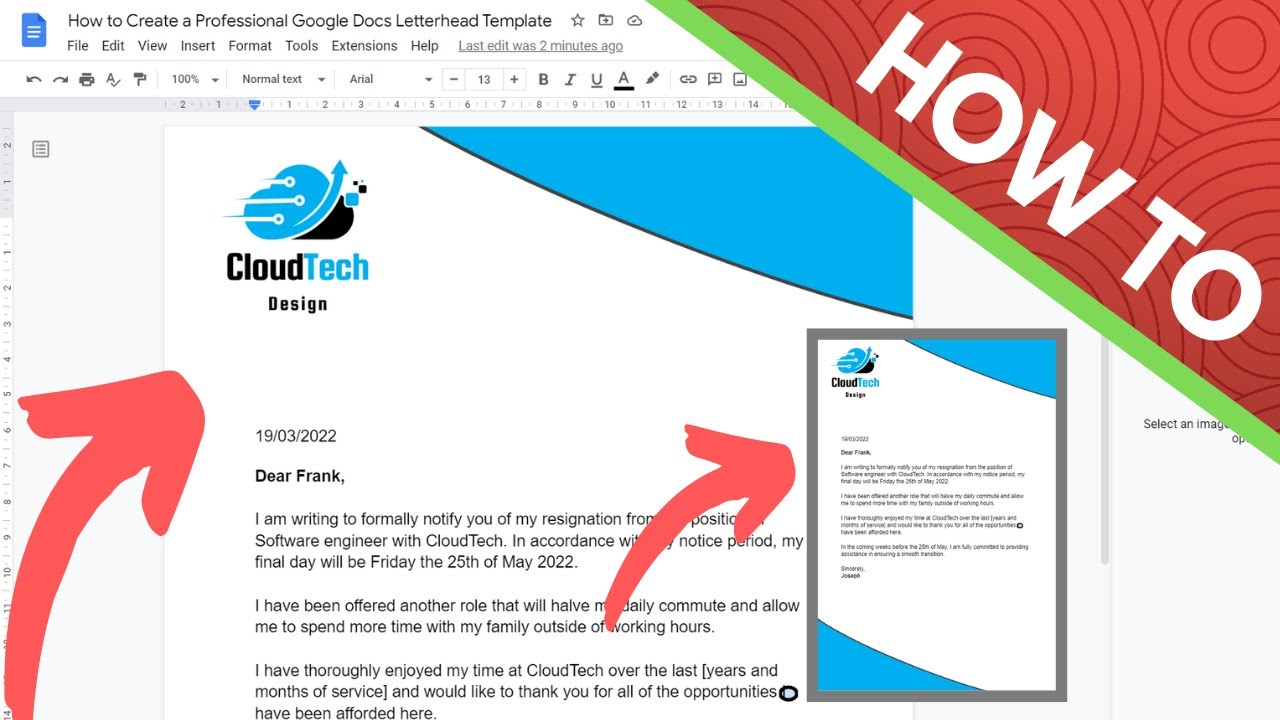 Как создать профессиональный шаблон фирменного бланка для Google Docs (эстетический)