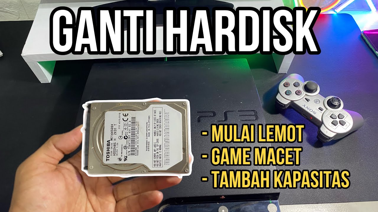 CARA GANTI HARDISK PS3 SLIM CFW 100% BERHASIL