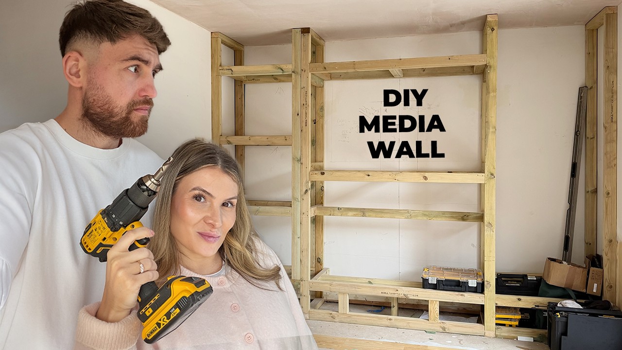 Building Our Dream Living Room | DIY Media Wall