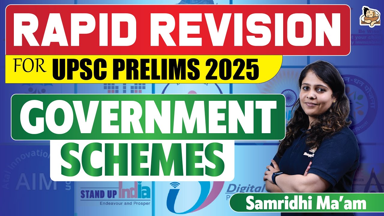 Revise all Important Government Schemes of India for UPSC Prelims 2025 | SleepyClasses IAS