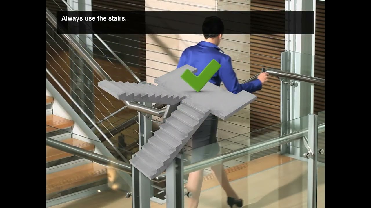 Evacuating a building during a fire!