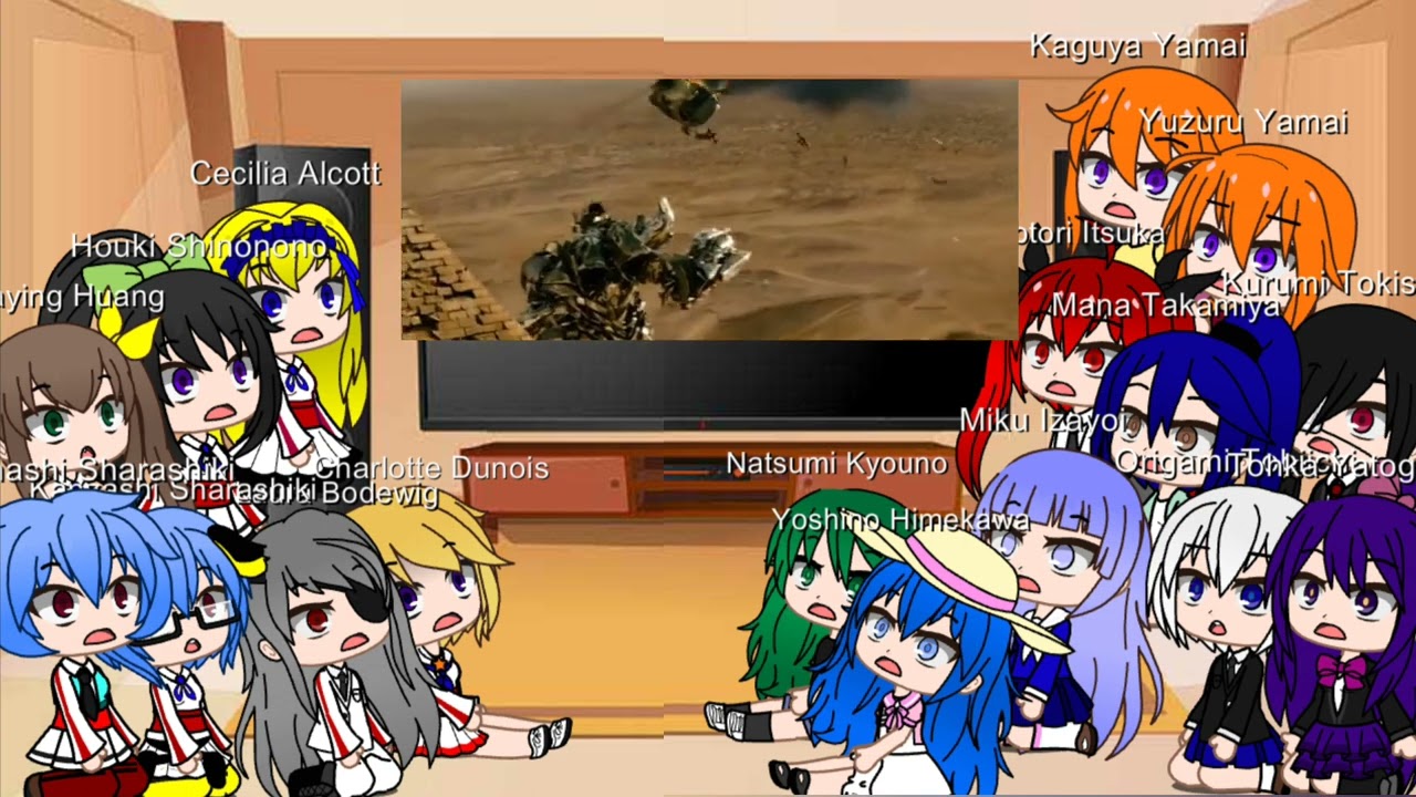 ||Gacha Life|| Infinite Stratos x Date a Live girls react to Devastator 