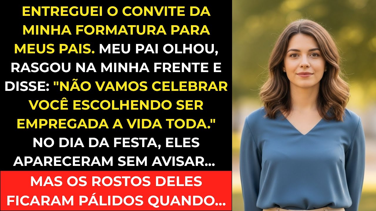 Meus Pais Rasgaram Meu Convite de Formatura, Mas No Dia da Festa Foram Eles Que Choraram Quando…