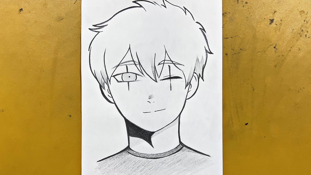 Easy to draw || How to draw anime boy step-by-step