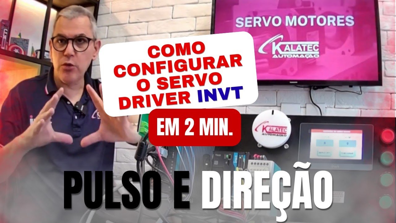 Pulso e Direção no Servo Driver INVT Kalatec – Rápido e Simples