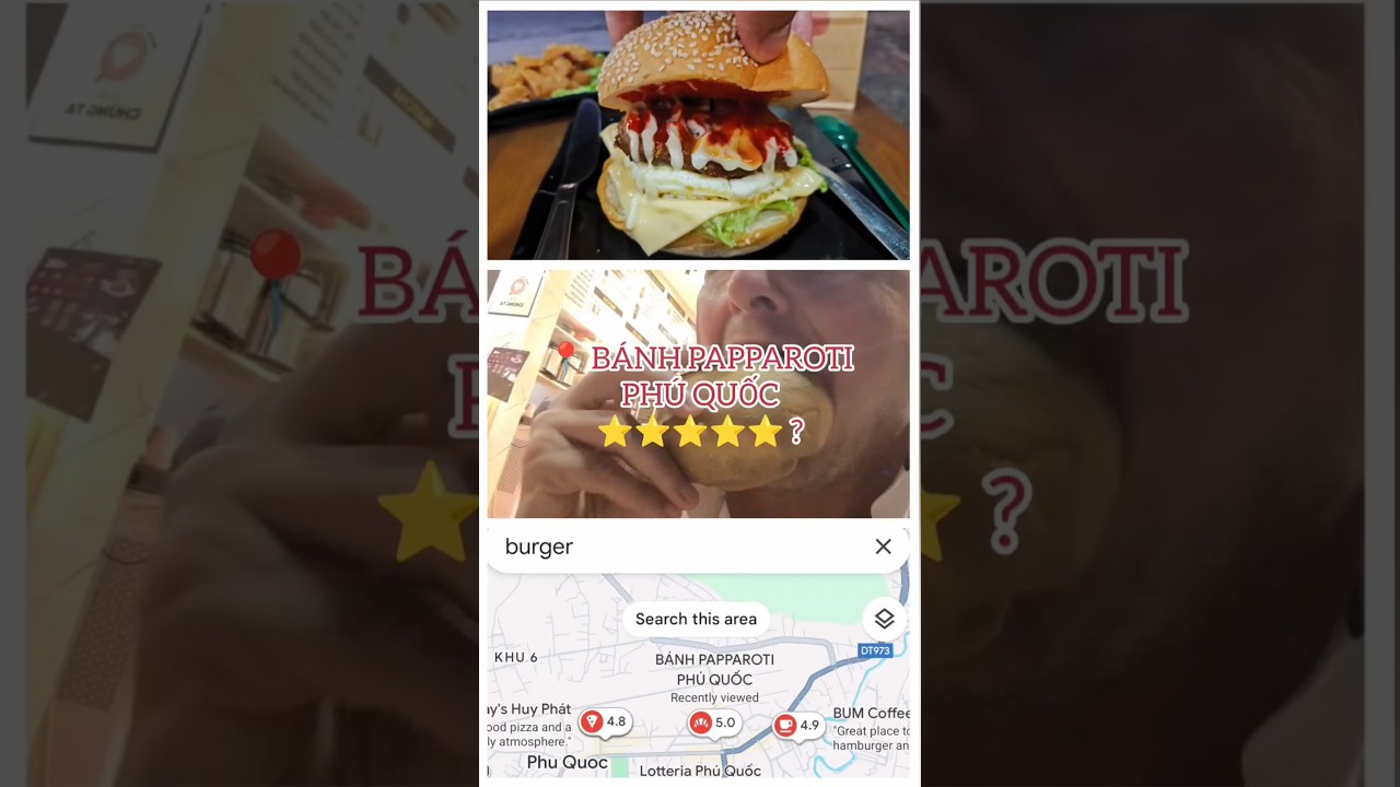 🍔 Najlepszy burger w Phu Quoc? Z oceną 5.0 na Google Maps nie mogłem tego pominąć 🤔