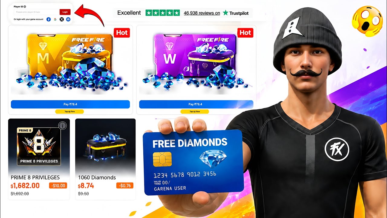 I Tested ALL Free Fire Diamond Top-Up Websites! 😱 Scam or Real?