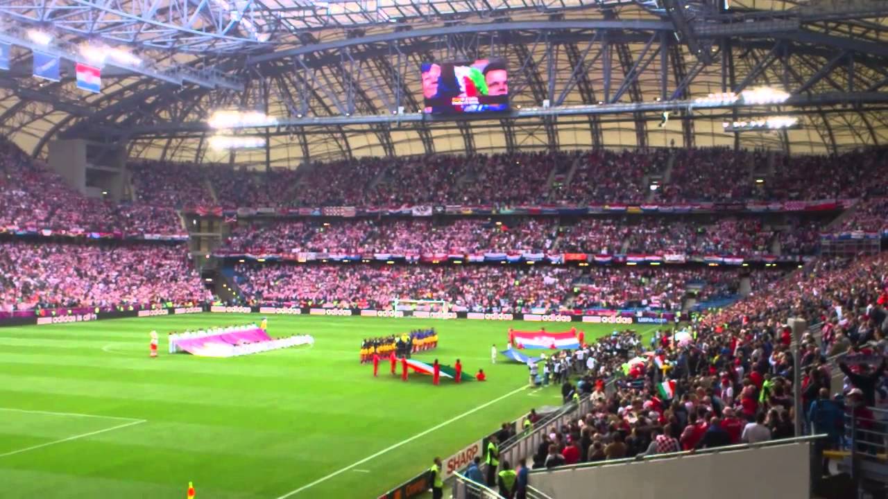 Euro 2012 Italy - Croatia match - Italy national anthem