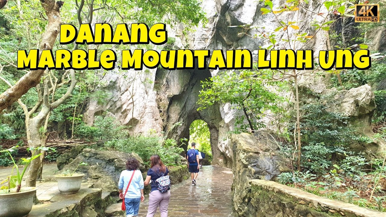 Marble Mountain Linh Ung Walking Tour; Exploring Da Nang Spiritual Oasis | Da Nang, Vietnam | 4K
