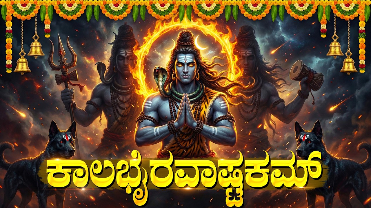 ಕಾಲಭೈರವ ಅಷ್ಟಕಂ ಕನ್ನಡ | Kalabhairava Ashtakam Kannada | Powerful Shiva Bhakti Songs Kannada