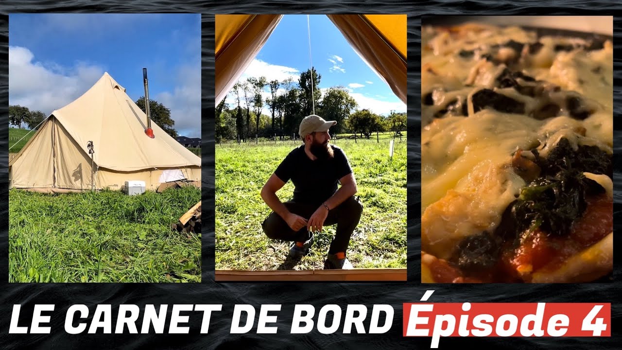 Je fais une pizza dans ma tente avec poêle à bois et four Winnerwell Woodlander 🍕