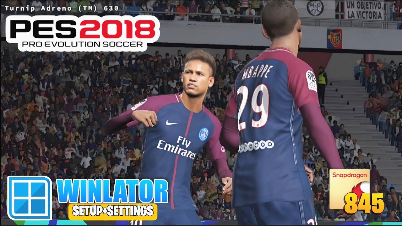 PES 2018 Android Gameplay Winlator 7.1.4 | Tested on POCO F1 Snapdragon 845 | Setup + Settings!
