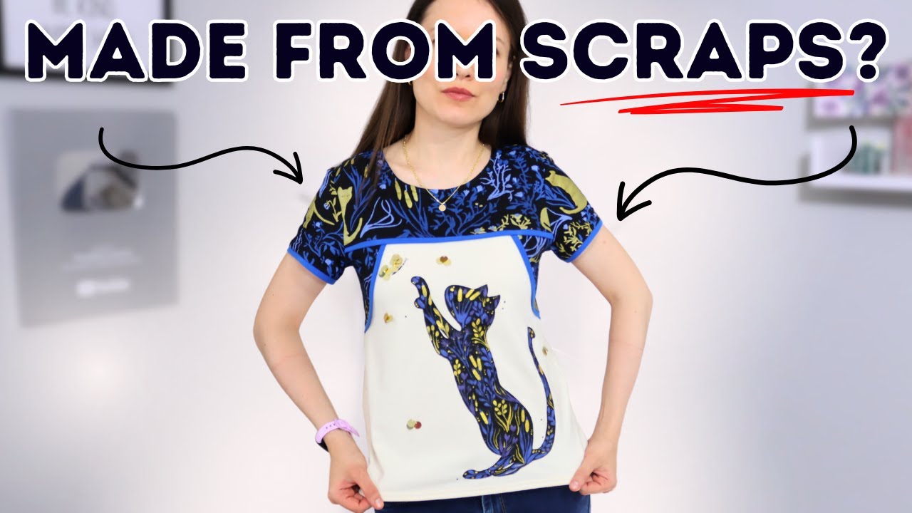 How to make a UNIQUE and INTERESTING scrappy t-shirt?