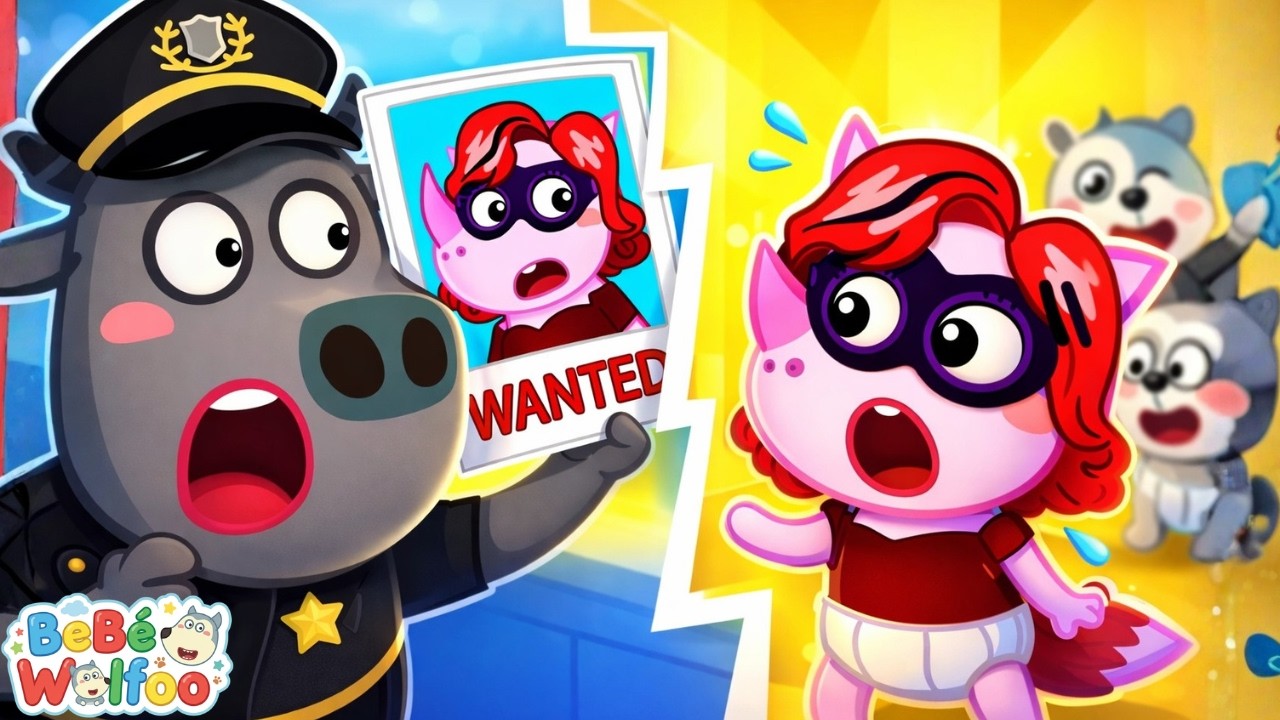 Bebé Wolfoo | ¡La Policía Atrapa al Ladrón! | Dibujos animados para niños