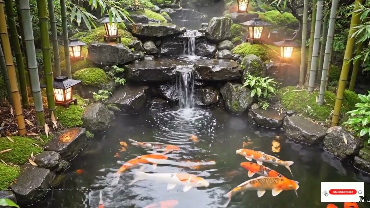 Meditación Y Descanso Profundo Con Sonidos Suaves De Río Cascada Y Canto Al Amanecer
