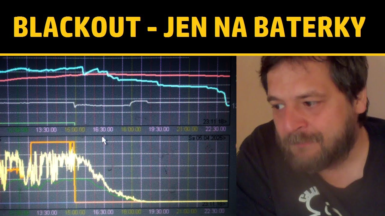 Můj první blackout - jen na baterky #fotovoltaika