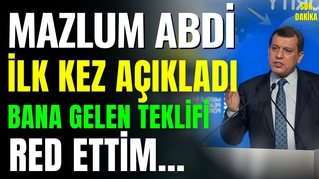 Mazlum Abdi İlk Kez Açıkladı! Bana Gelen Teklifi Red Ettim! Rojava Son Dakika.