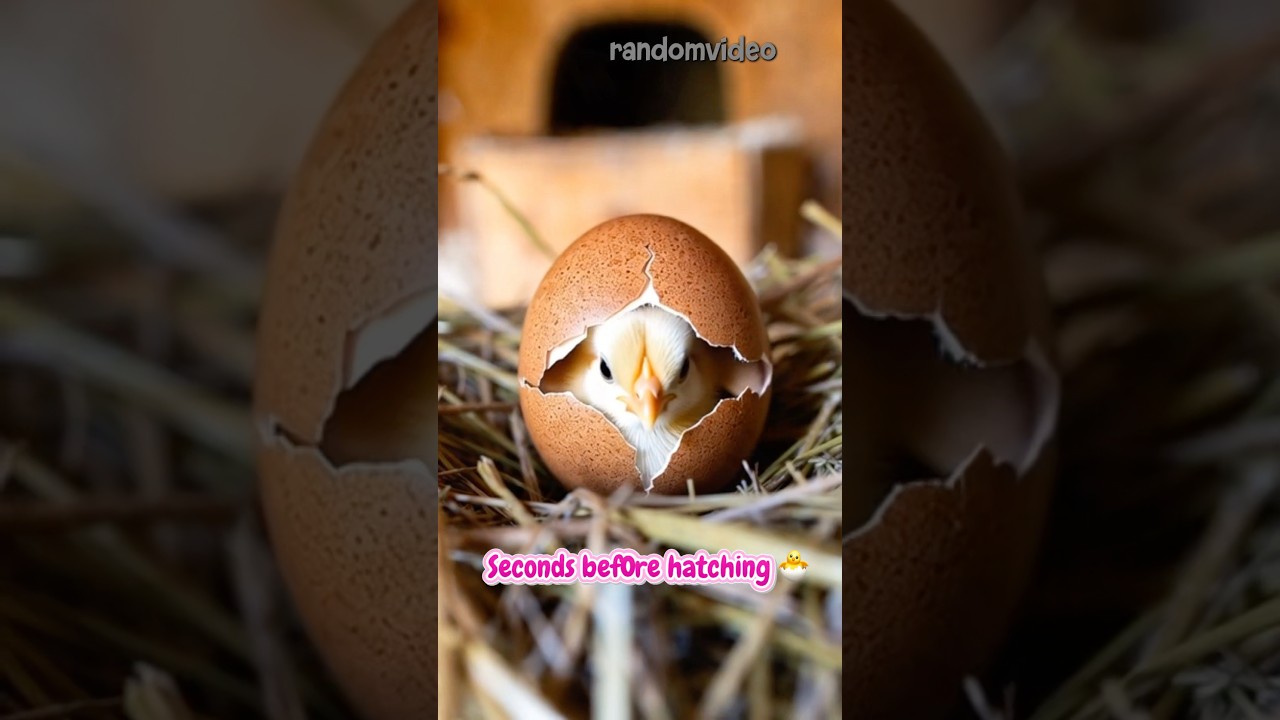 An Egg Hatching into a Chick 